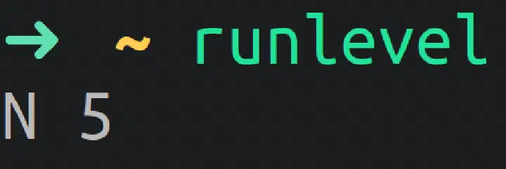 Runlevel command