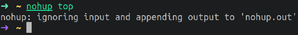 nohup commmand