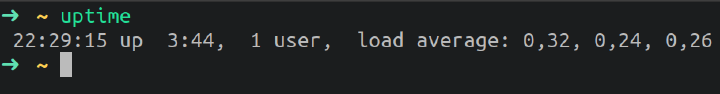 uptime commmand
