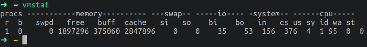 vmstat commmand