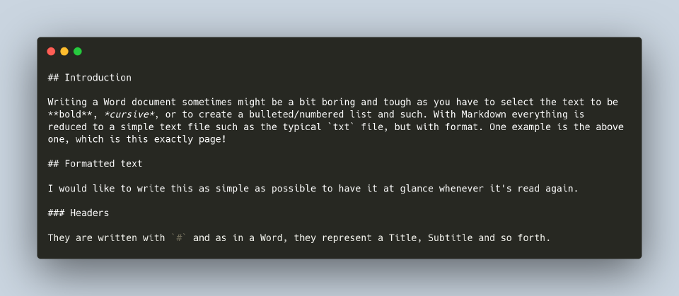 *This post* markdown.