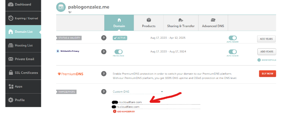 Namecheap DNS Settings
