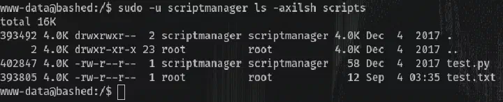 List Scripts