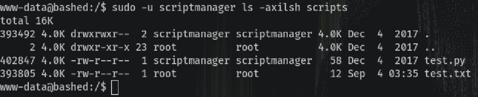 List Scripts