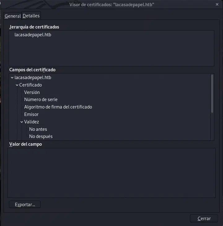 Server Certificate