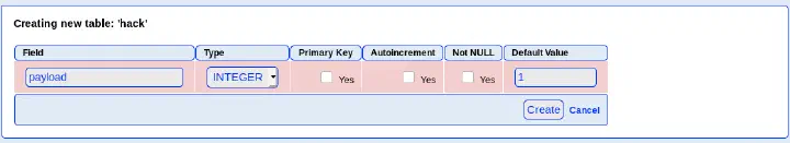 Create Row
